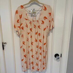 Compania Fantastica Shrimp Print Dress (L)